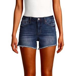 Etoile Isabel Marant Frayed Edge Medium Blue Denim Cutoff Shorts 1 36 S